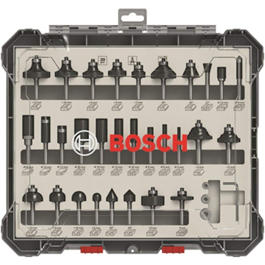 Bosch cutter set 30 pcs Mixed 6mm shank - 2607017474