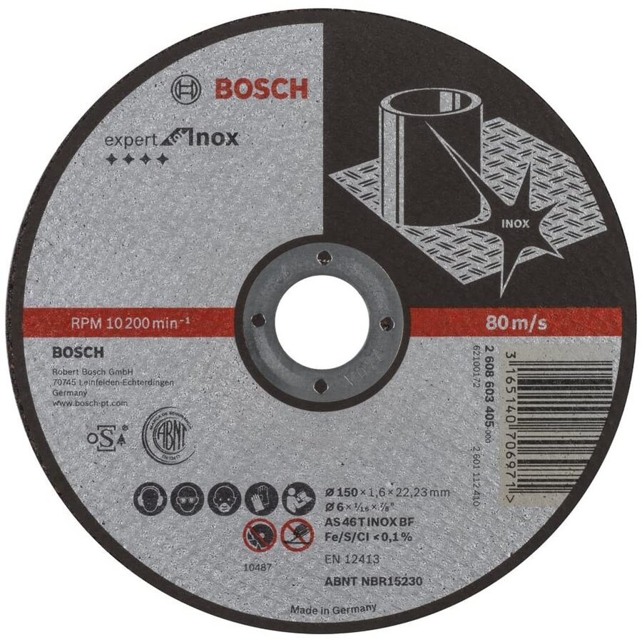 Bosch cutting discs Expert for Inox, 150x1.6mm