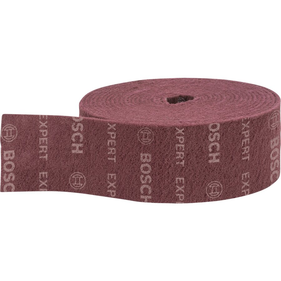 Bosch Expert fleece roll N880 Medium A, 115mmx10m, sanding sheet (red, 10 meter roll, for hand sanding)