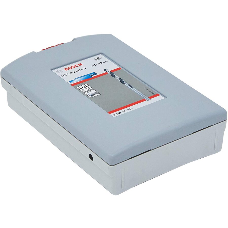 Bosch ProBox HSS twist drill set PointTeQ, 135 °, 19 pieces