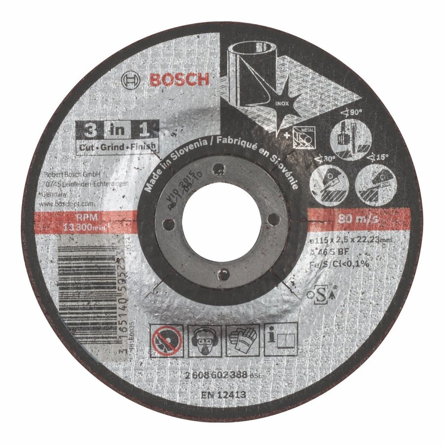 Bosch Tarcza tnąca 3in1 115mm