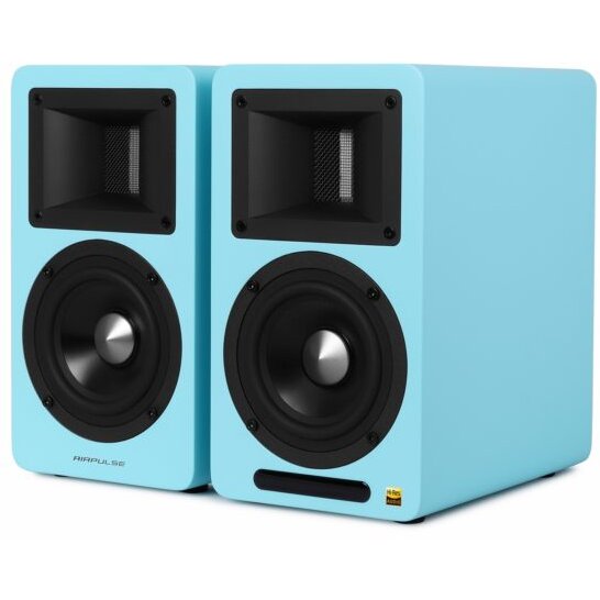 Boxe 2.0 RMS: 100W (2x 10W 2x 40W) Bluetooth Telecomanda Wireless  USB Albastru