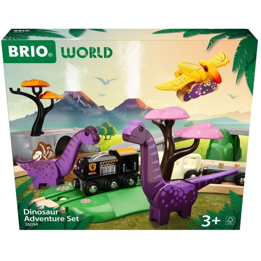 BRIO World Dinosaur Adventure Set, Railway