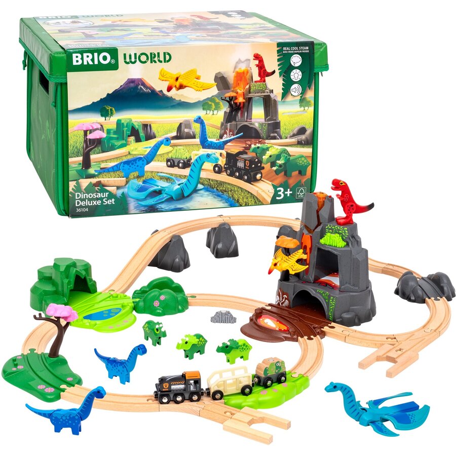 BRIO World Dinosaur Deluxe Set, Railway