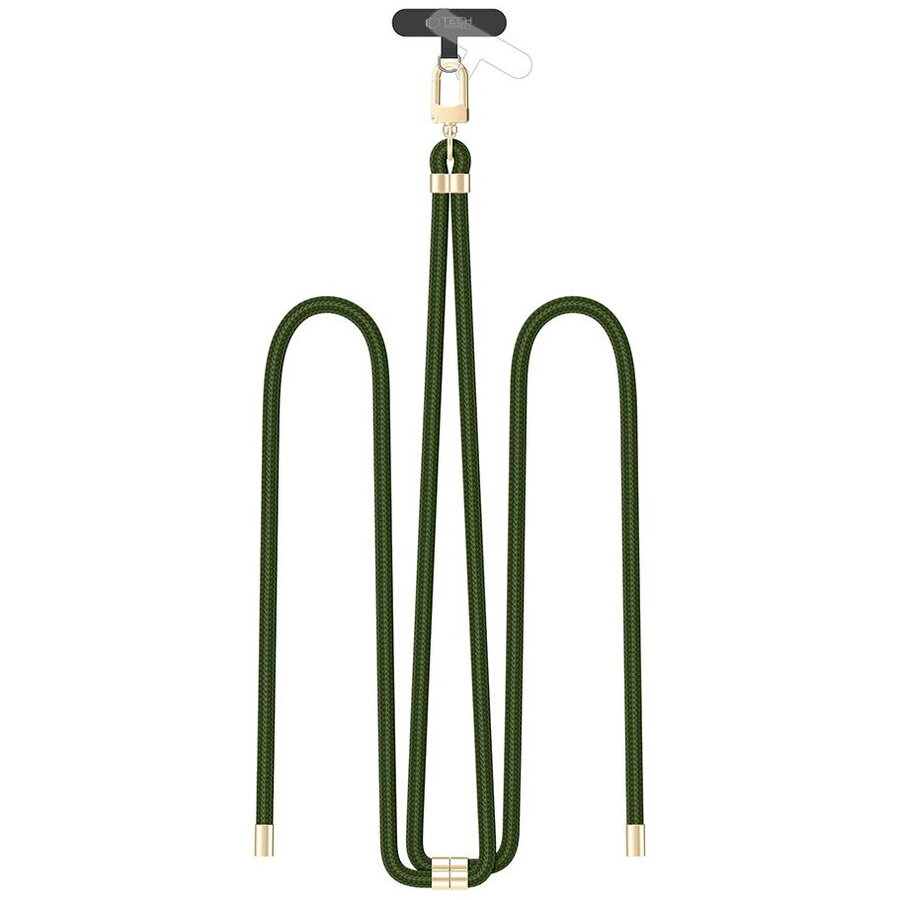 C7S Rope Crossbody, Ajustabil, Verde/Auriu