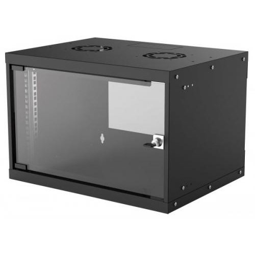 Cabinet 19 inch 6U 540x400mm Black