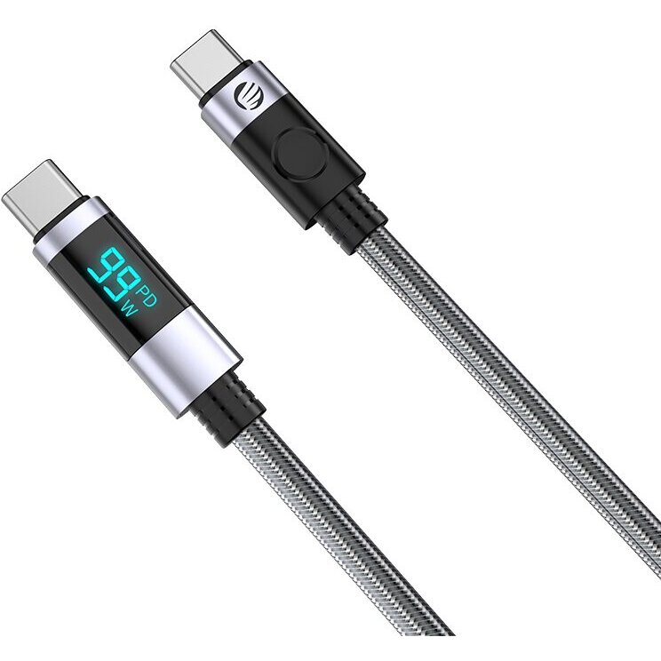 Cablu Date/Incarcare LDC2C 100W USB Type-C - USB Type-C 0.5m Negru