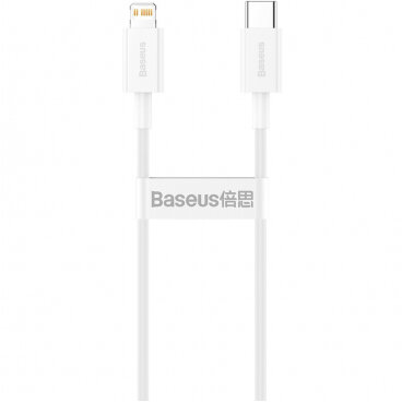 Cablu Date/Incarcare USB-C - Lightning Superior Series 20W 1m Alb