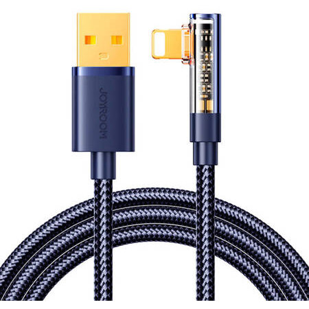 Cablu Date Unghiular USB-A Lightning 1,2m S-UL012A6 Albastru