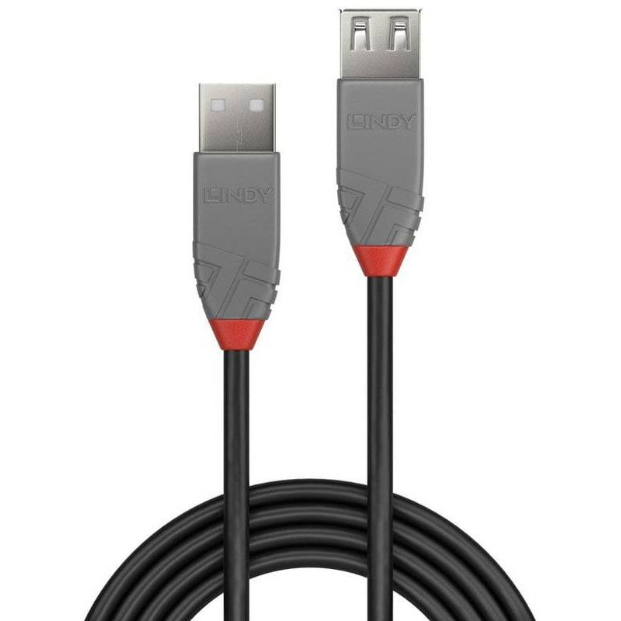 Cablu Date USB-A 2.0 -  USB-A 2.0 3m Negru
