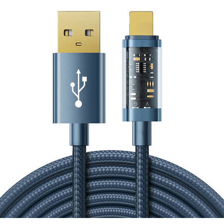 Cablu Date USB-A Lightning 2,4A 1,2m S-UL012A12 Blue