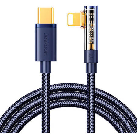 Cablu Date USB-C Lightning cu cot S-CL020A6 20W 1,2m Albastru