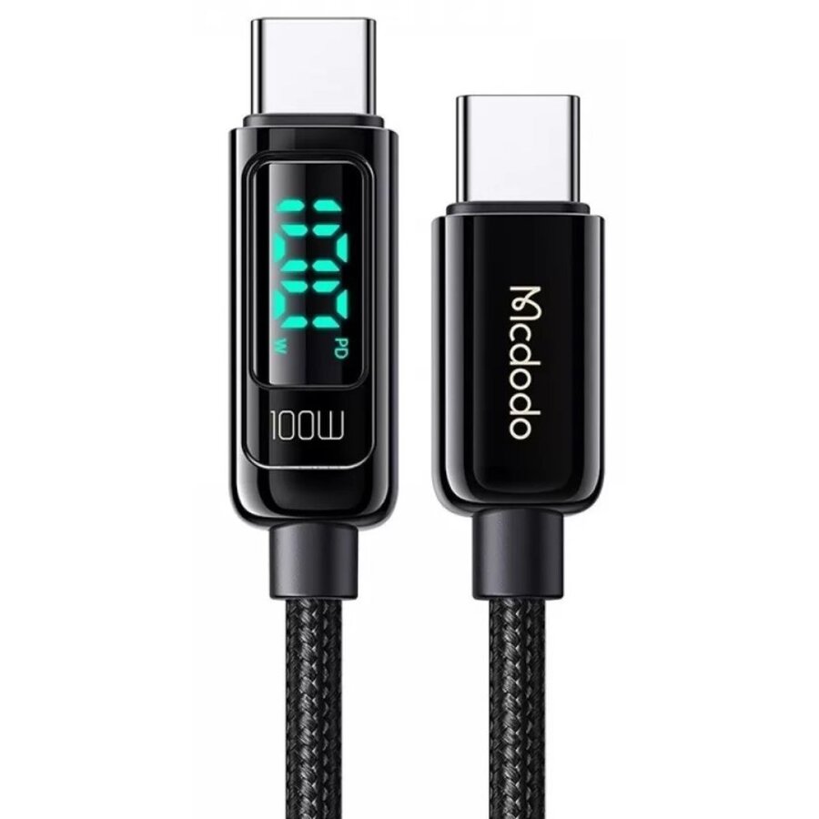 Cablu Date USB Type-C USB Type-C Digial Display  Super Fast Charging 100W  1.2m Negru