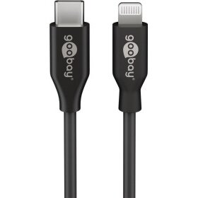Cablu de date Cable Lightning USB-C black 0.5m - 39428