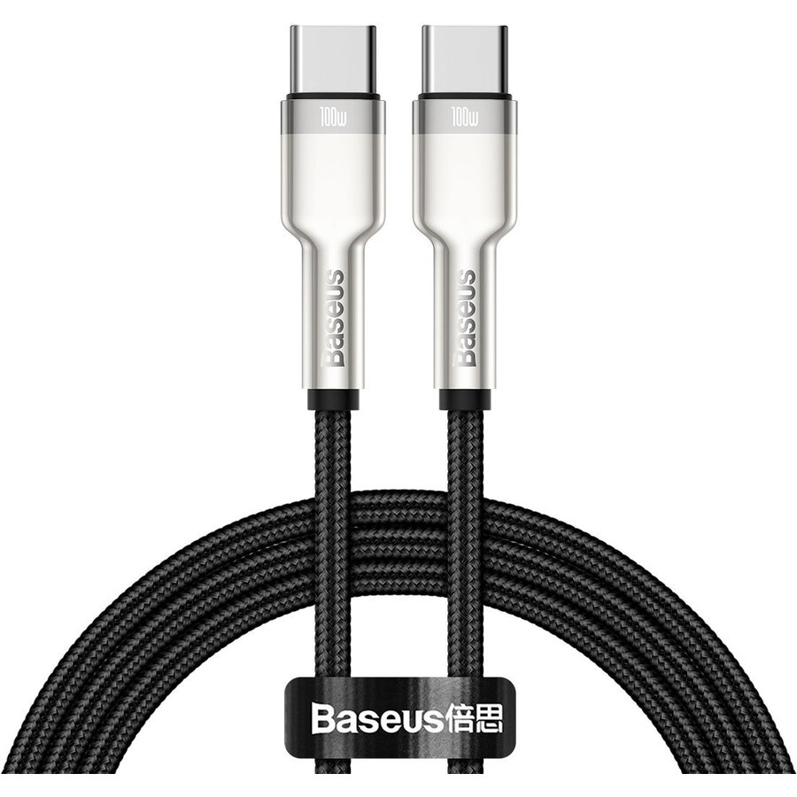 Cablu de date Cafule USB-C - USB-C 1m Black