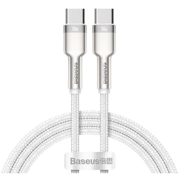 Cablu de date Cafule USB-C - USB-C 1m White