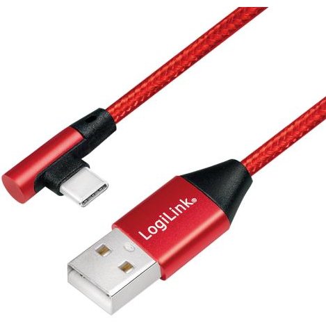 Cablu de date CU0145 USB - USB-C 0.3m Red