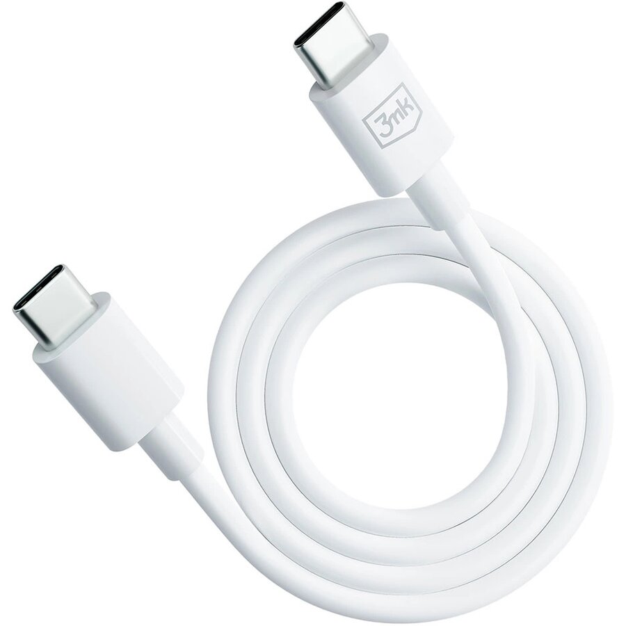 Cablu de date Hyper Cable, 2x USB-C, 100W, 1.2m, Alb