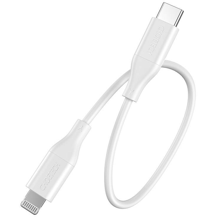 Cablu de date IP0040, USB-C/Lightning, 30W, 1.2m, Alb
