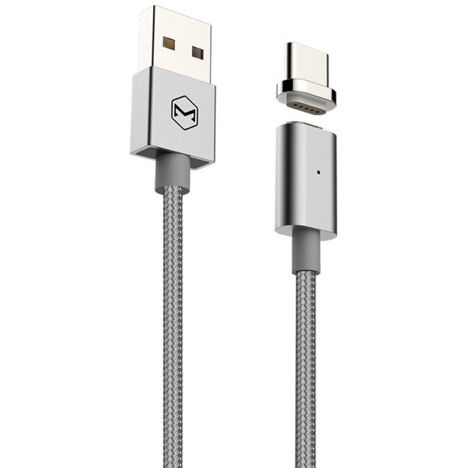 Cablu de date Magnetic Type-C 1.2m Argintiu