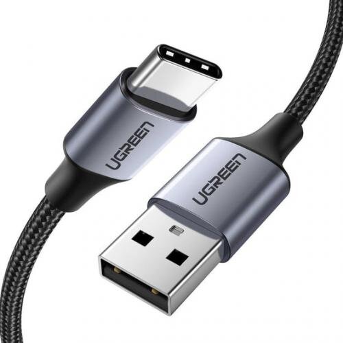 Cablu De Date Si Alimentare Fast Charging Smartphone USB La USB Type-C 3A Nickel Plating Braided 1m Negru