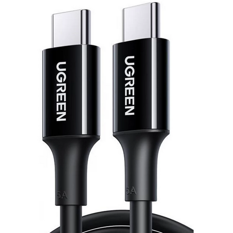 Cablu De Date Si Alimentare US300 Fast Charging Pentru Smartphone USB Type-C La Type-C 1m Negru