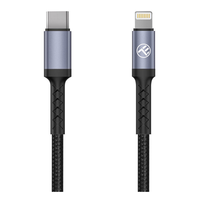 Cablu de date Type-C la Lightning 3A PD30W 2m Nailon Negru