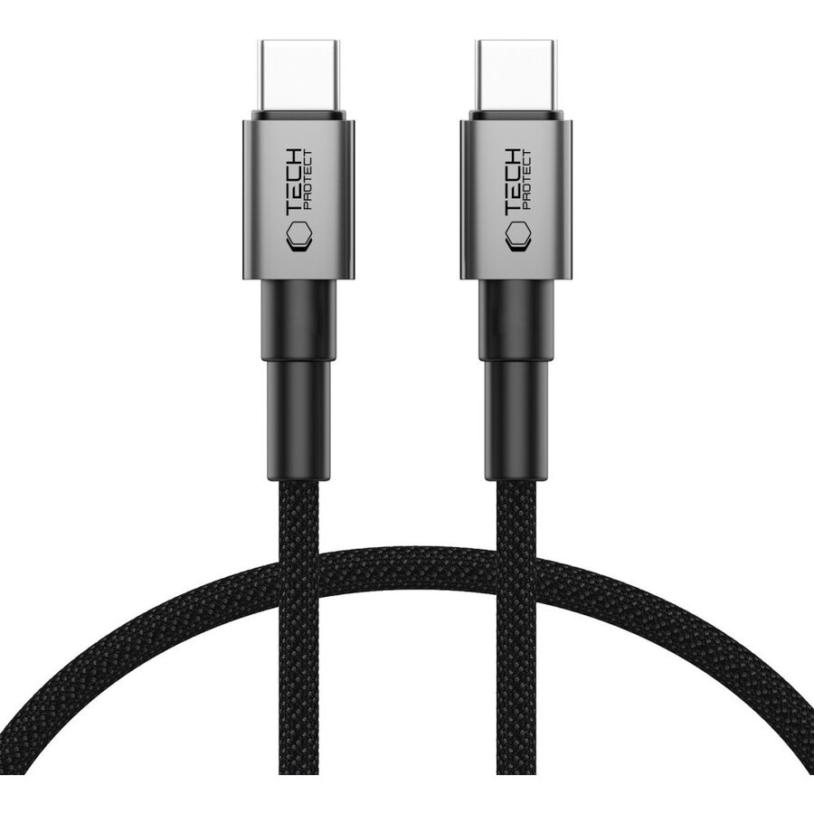 Cablu de date UltraBoost DNA, 2x USB-C, PD 100W, 5A, 50cm, Gri