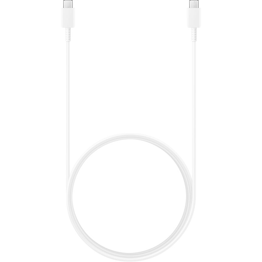 Cablu de date USB-C - USB-C 3A 1.8m White