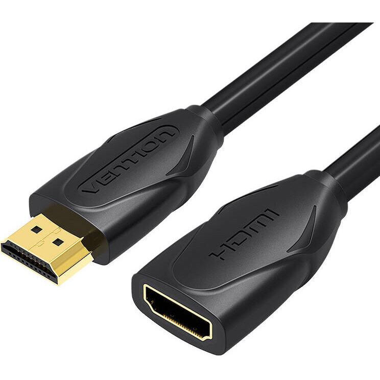 Cablu de date VAA-B06-B200, HDMI tata - HDMI mama, 4K, 30Hz, 3D, 2m, Negru