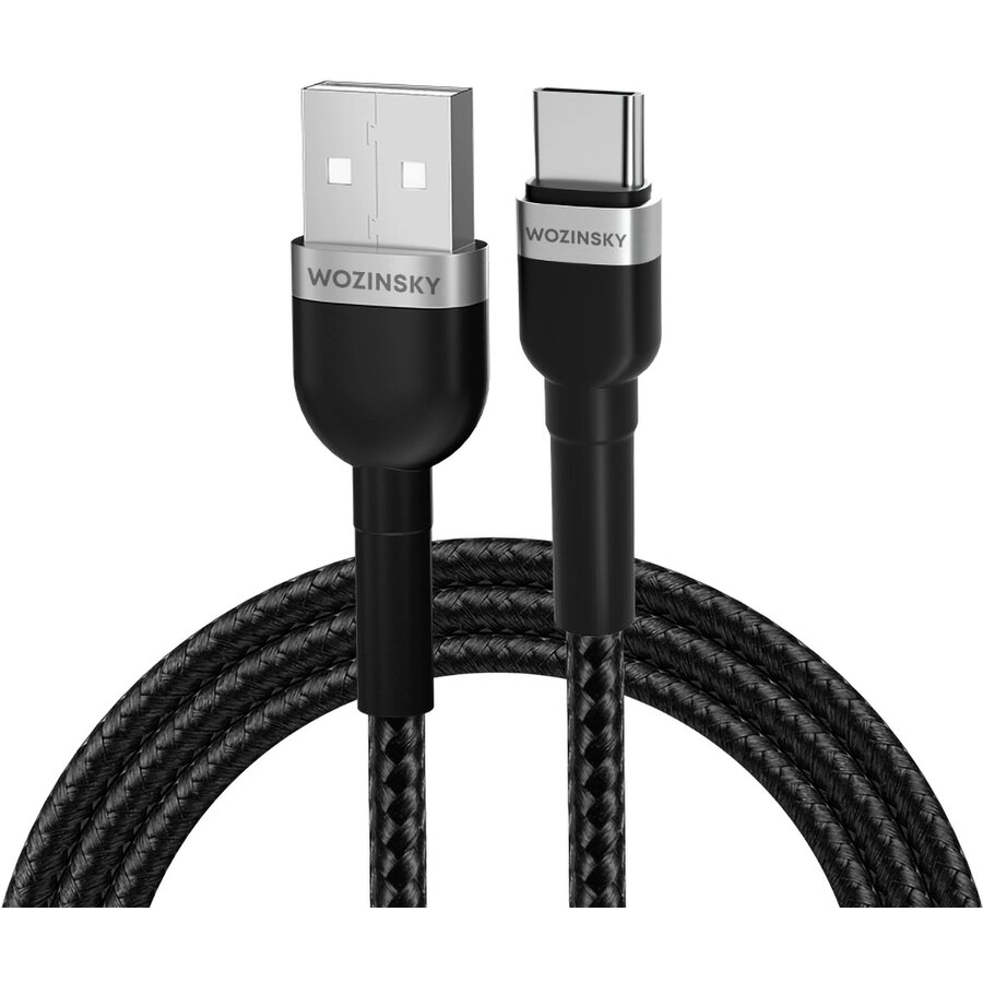 Cablu de date WNBAC2, USB/USB-C, 2.4A, 2m, Negru