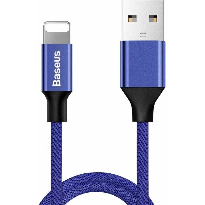 Cablu de date Yiven, USB/Lightning, 2A, 1.2m, Albastru
