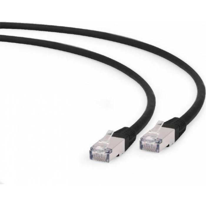 Cablu FTP Patchcord Cat 6A LSZH 1.5m Negru