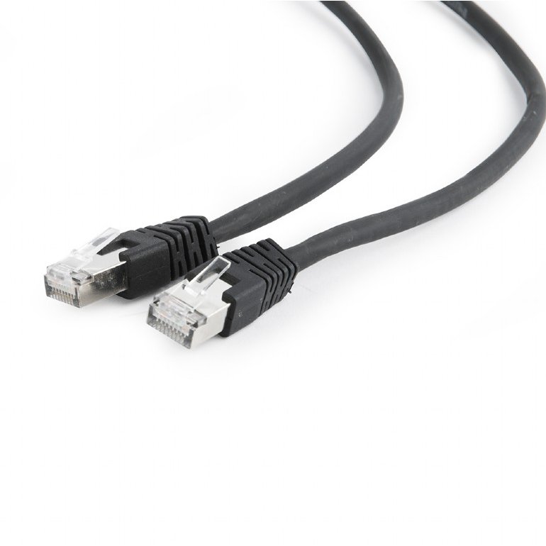 Cablu retea Patchcord RJ45 Cat 6A SFTP LSZH 2 m Negru