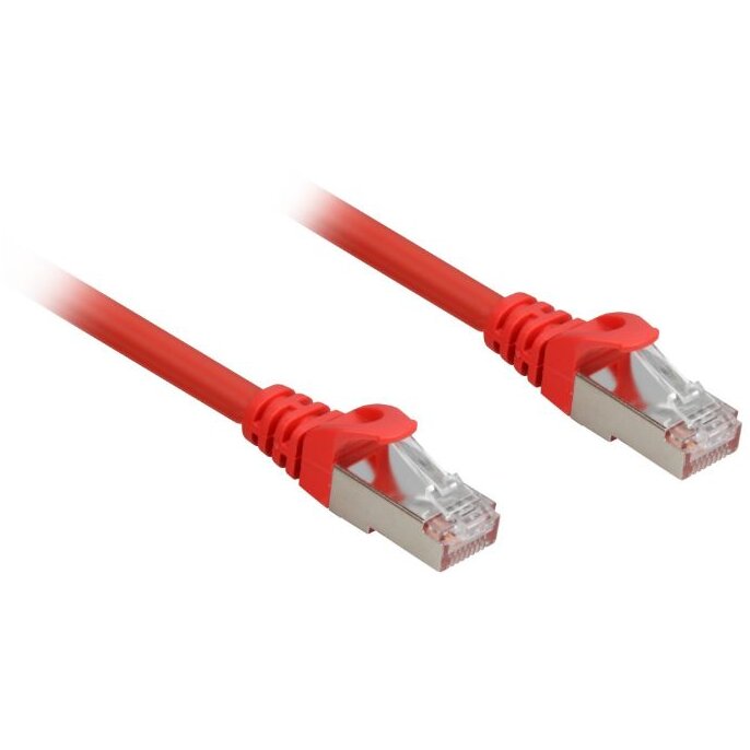 Cablu Retea S/FTP Cat 6A 10m Red
