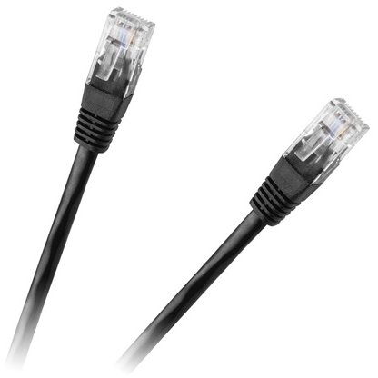 Cablu Retea UTP Cat 6E 0.5m Black