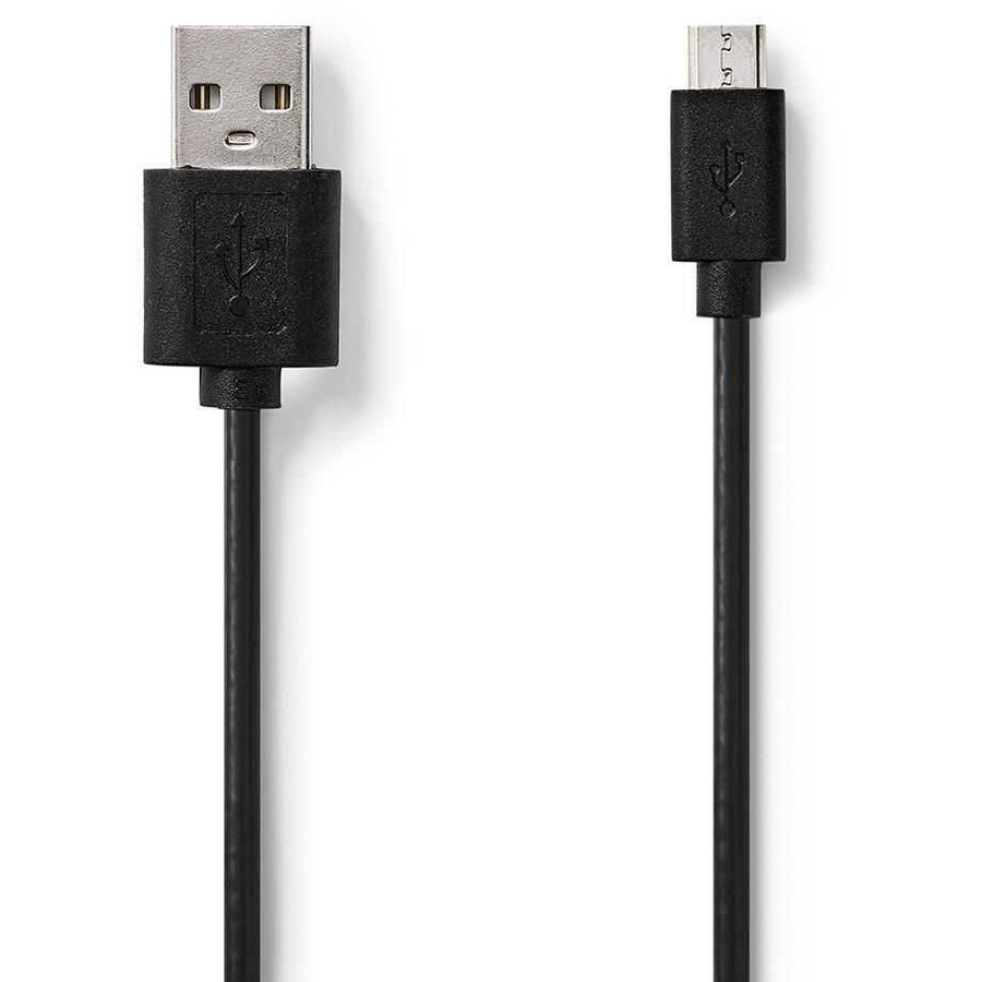 Cablu USB 2.0 Tata la MicroUSB tata 2m Negru