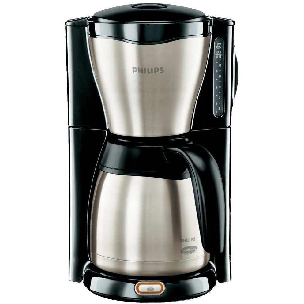 Cafetiera Café Gaia HD7546/20 1000W 1.2l Negru/Argintiu