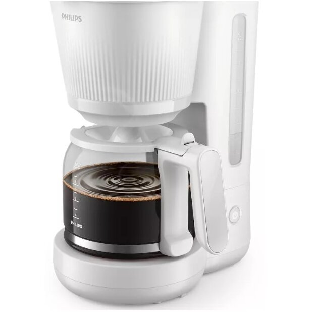 Cafetiera HD7411/00 Seria 3000 Vas De 1.3L Sistem Anti-Picurare Filtru Permanent Oprire Automata Alb