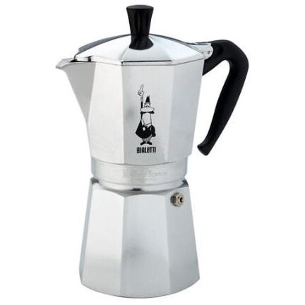 Cafetiera Moka Express Pot 12tz 0.6L Aluminiu Argintiu