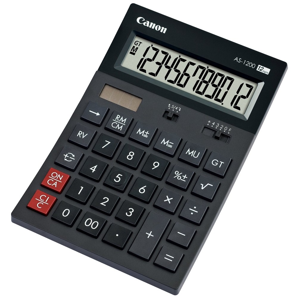 Calculator de Birou AS-1200 12 Cifre Negru