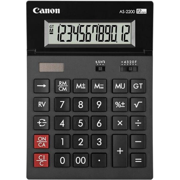 Calculator de Birou AS-2200 12 Cifre Negru