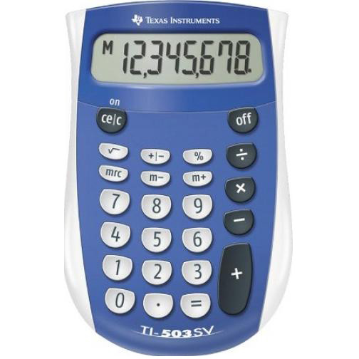 Calculator de Birou TI-503 SV (TI000946) 8 Cifre Albastru