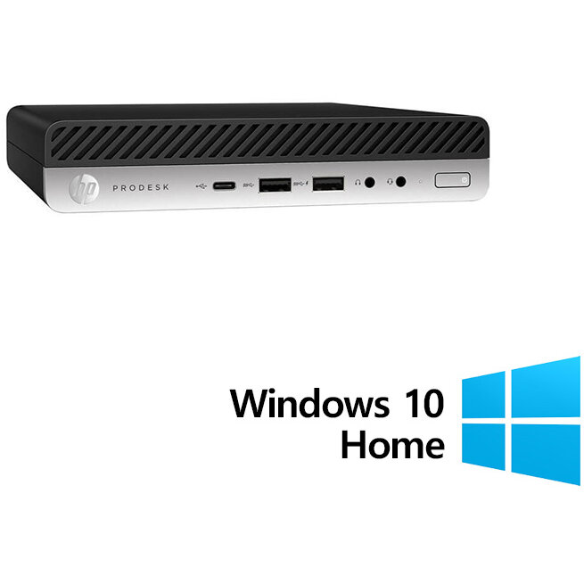 Calculator Refurbished  ProDesk 600 G5 Mini, Intel Core i5-8500T 2.10 - 3.50GHz, 8GB DDR4, 256GB SSD + Windows 10 Pro