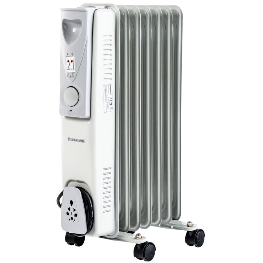 Calorifer Electric cu Ulei OH-07 7 Elementi 1500W Alb/Gri