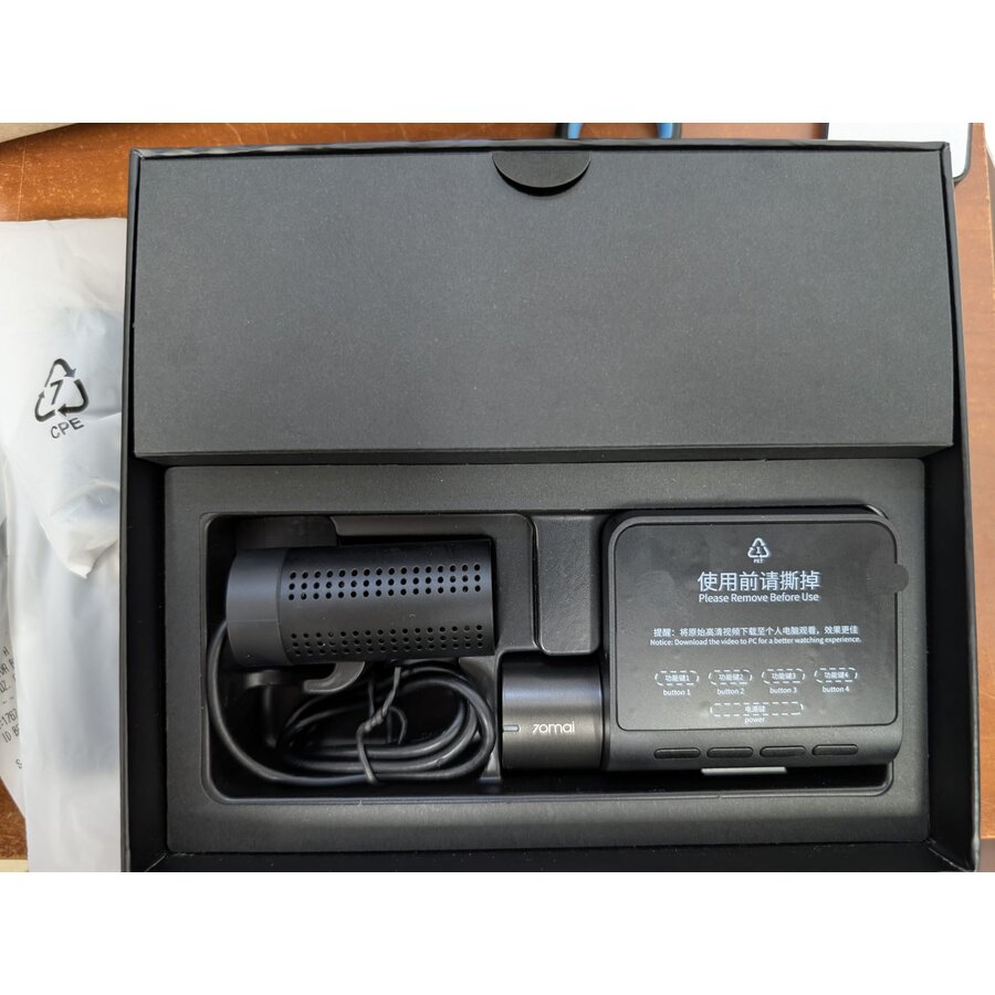 Camera Auto Resigilat Fata Spate 70mai Dash Cam A200 1080P Wi-Fi Afisaj 2inch Negru