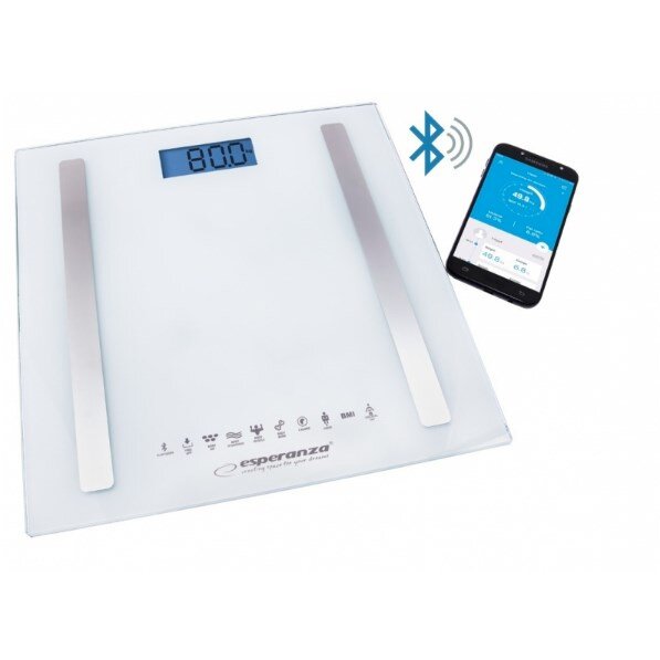 Cantar Corporal EBS016W Electronic Bluetooth Alb
