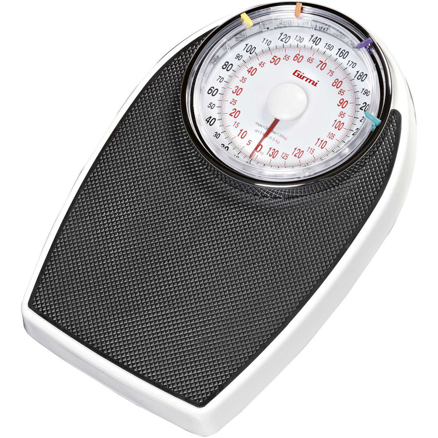 Cantar de baie mecanic BP55 136kg Negru / Alb