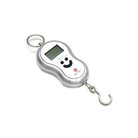 Cantar digital de mana portabil YJ601 maxim 40kg butoane control Gri