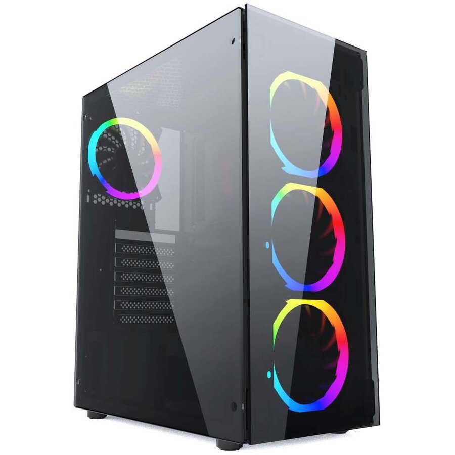 Carcasa CCC-FC-1500RGB Midi Tower Negru